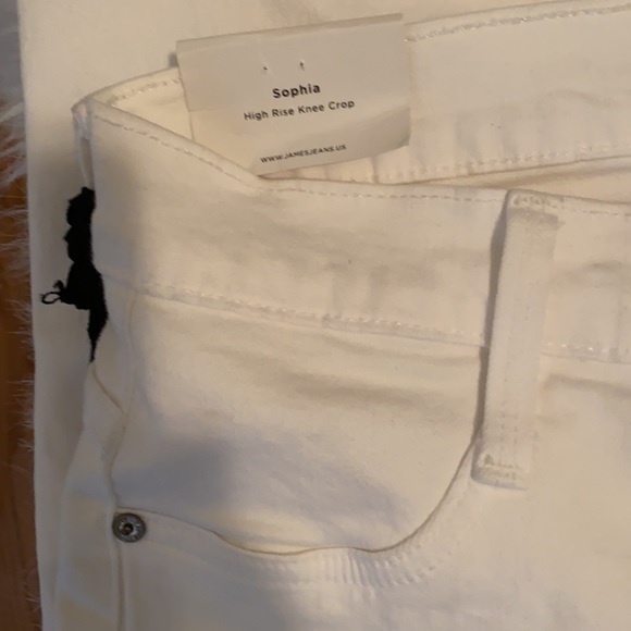 James Jeans Sophia High Rise Knee Crop Jeans - Picture 3 of 10